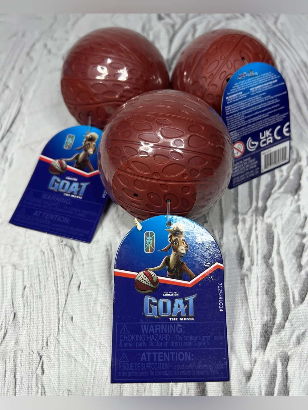 GOAT THE MOVIE 2.5" Blind Mystery Figure Roarball Jada Toys - 3 Balls with tags